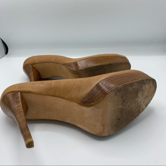 Stuart Weitzman Leather Platform Heels - Picture 6 of 8